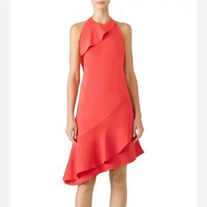 Carmen Marc Calvo Coral Halter Dress Size 18